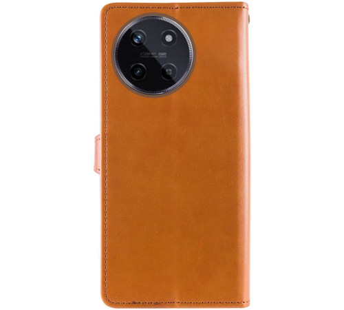 Шкіряний чохол-книжка GETMAN Gallant (PU) для Realme 11 4G Коричневий
