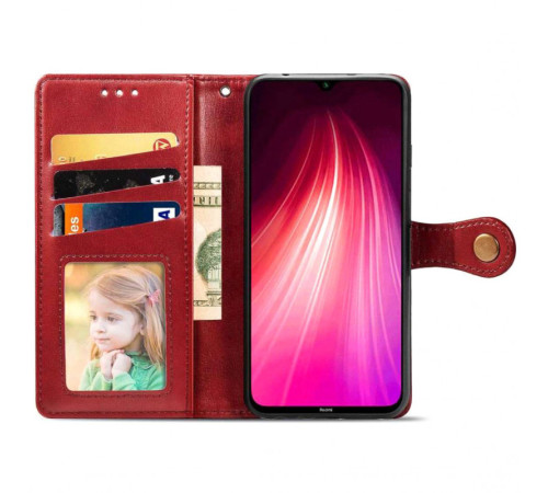 Шкіряний чохол-книжка GETMAN Gallant (PU) для Realme 11 4G Червоний