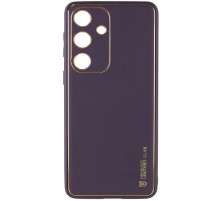 Шкіряний чохол Xshield для Samsung Galaxy S24 Фіолетовий / Dark Purple