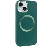 TPU чохол Bonbon Metal Style with MagSafe для Apple iPhone 15 Plus (6.7") Зелений / Pine green