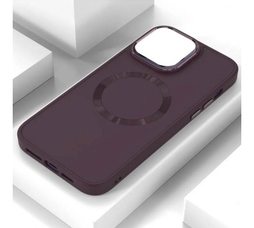 TPU чохол Bonbon Metal Style with MagSafe для Apple iPhone 15 Plus (6.7") Бордовий / Plum TPU чохол Bonbon Metal Style with MagSafe для Apple iPhone 15 Plus (6.7") Бордовий / Plum