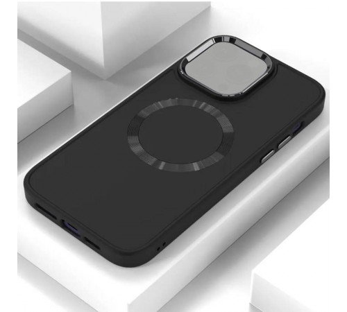TPU чохол Bonbon Metal Style with MagSafe для Apple iPhone 15 Plus (6.7") Чорний / Black TPU чохол Bonbon Metal Style with MagSafe для Apple iPhone 15 Plus (6.7") Чорний / Black