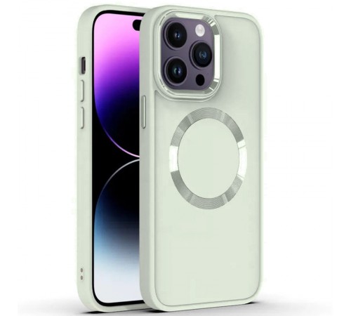 TPU чохол Bonbon Metal Style with MagSafe для Apple iPhone 15 Pro (6.1") Білий / White TPU чохол Bonbon Metal Style with MagSafe для Apple iPhone 15 Pro (6.1") Білий / White