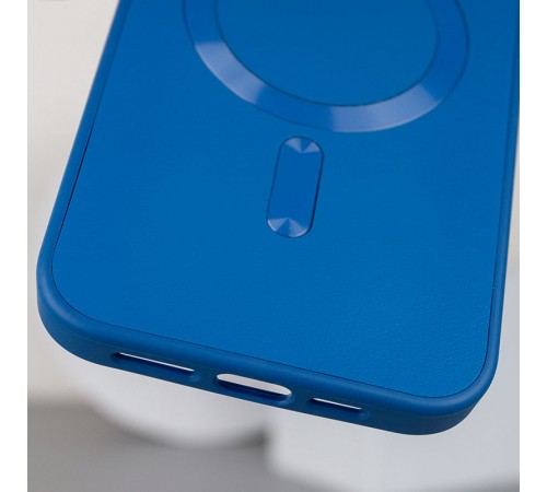 Шкіряний чохол Bonbon Leather Metal Style with MagSafe для Apple iPhone 15 (6.1") Синій / Indigo Шкіряний чохол Bonbon Leather Metal Style with MagSafe для Apple iPhone 15 (6.1") Синій / Indigo