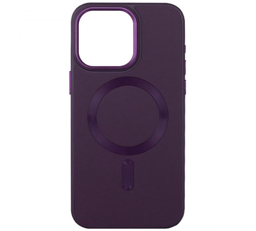 Шкіряний чохол Bonbon Leather Metal Style with MagSafe для Apple iPhone 15 (6.1") Фіолетовий / Dark Purple Шкіряний чохол Bonbon Leather Metal Style with MagSafe для Apple iPhone 15 (6.1") Фіолетовий / Dark Purple