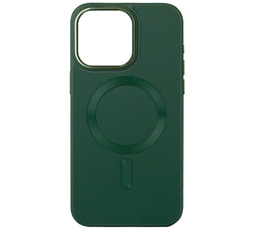 Шкіряний чохол Bonbon Leather Metal Style with MagSafe для Apple iPhone 15 Plus (6.7") Зелений / Pine green Шкіряний чохол Bonbon Leather Metal Style with MagSafe для Apple iPhone 15 Plus (6.7") Зелений / Pine green