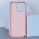 Шкіряний чохол Bonbon Leather Metal Style with MagSafe для Apple iPhone 15 Plus (6.7") Рожевий / Light pink