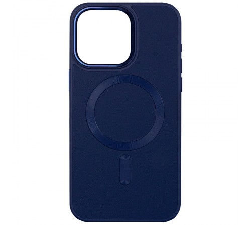 Шкіряний чохол Bonbon Leather Metal Style with MagSafe для Apple iPhone 15 Plus (6.7") Синій / Navy blue Шкіряний чохол Bonbon Leather Metal Style with MagSafe для Apple iPhone 15 Plus (6.7") Синій / Navy blue