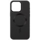 Шкіряний чохол Bonbon Leather Metal Style with MagSafe для Apple iPhone 15 Plus (6.7") Чорний / Black