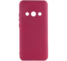 Чохол Silicone Cover Lakshmi Full Camera (A) для Xiaomi Redmi A3 Бордовий / Marsala