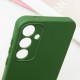Чохол Silicone Cover Lakshmi Full Camera (A) для Samsung Galaxy A35 Зелений / Dark green