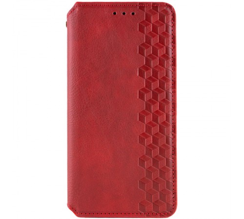 Шкіряний чохол-книжка GETMAN Cubic (PU) для Realme C51 Червоний Шкіряний чохол-книжка GETMAN Cubic (PU) для Realme C51 Червоний