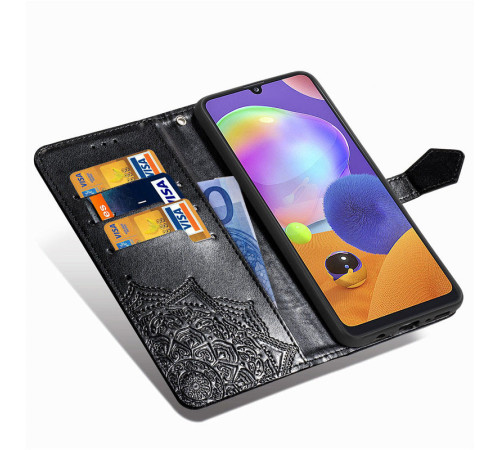 Шкіряний чохол-книжка Art Case з візитницею для Samsung Galaxy M15 5G Чорний