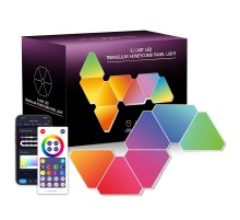 Настінний світильник Smart Triangular Quantum Light SAL-012B Bluetooth USB interface with app 6pcs White