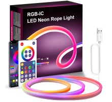 Настінна лента RGB LED LD04 Bluetooth USB with app 5V (3m) White