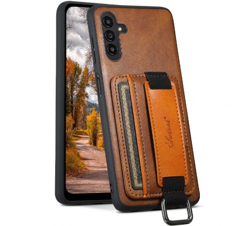 Шкіряний чохол Wallet case and straps для Samsung Galaxy S24 Коричневий / Brown Шкіряний чохол Wallet case and straps для Samsung Galaxy S24 Коричневий / Brown