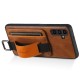 Шкіряний чохол Wallet case and straps для Samsung Galaxy S24 Коричневий / Brown