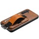 Шкіряний чохол Wallet case and straps для Samsung Galaxy S24 Коричневий / Brown
