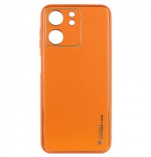 Шкіряний чохол Xshield для Xiaomi Redmi 13C / Poco C65 Помаранчевий / Apricot