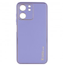 Шкіряний чохол Xshield для Xiaomi Redmi 13C / Poco C65 Бузковий / Dasheen