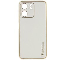 Шкіряний чохол Xshield для Xiaomi Redmi 13C / Poco C65 Білий / White