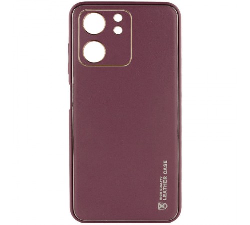 Шкіряний чохол Xshield для Xiaomi Redmi 13C / Poco C65 Бордовий / Plum Red Шкіряний чохол Xshield для Xiaomi Redmi 13C / Poco C65 Бордовий / Plum Red