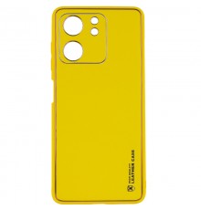 Шкіряний чохол Xshield для Xiaomi Redmi 13C / Poco C65 Жовтий / Yellow