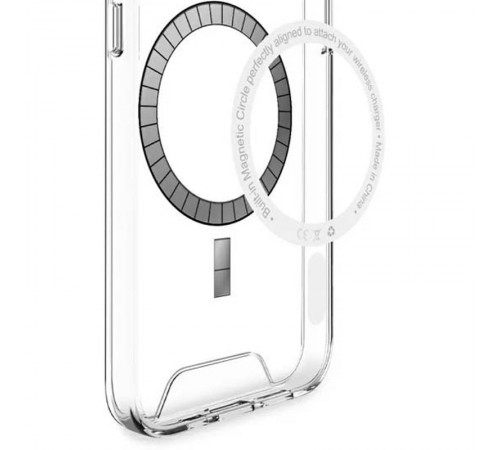 Чохол TPU Space Case with MagSafe для Samsung Galaxy S24+ Прозорий