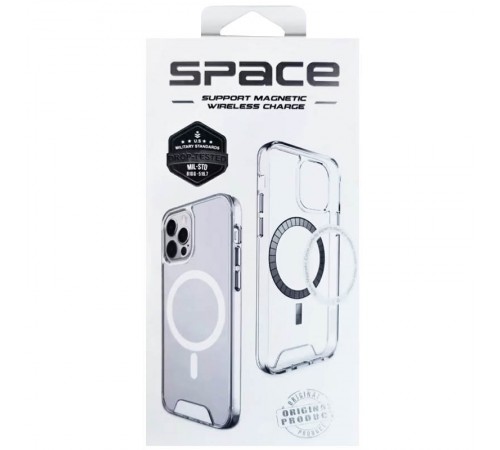 Чохол TPU Space Case with MagSafe для Samsung Galaxy S24+ Прозорий