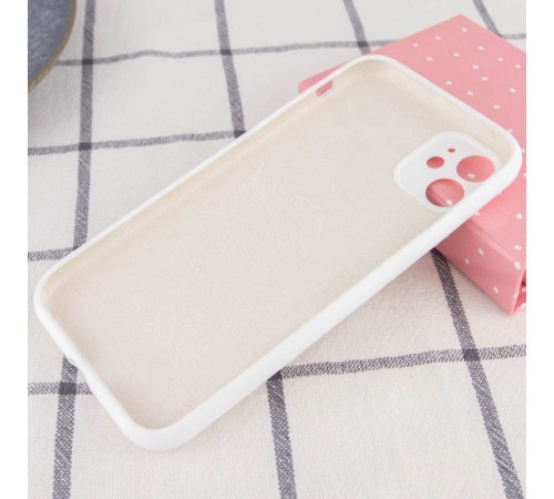 Чохол Silicone Case Full Camera Protective (AA) NO LOGO для Apple iPhone 12 (6.1") Білий / White Чохол Silicone Case Full Camera Protective (AA) NO LOGO для Apple iPhone 12 (6.1") Білий / White