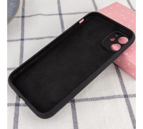 Чохол Silicone Case Full Camera Protective (AA) NO LOGO для Apple iPhone 12 (6.1") Чорний / Black Чохол Silicone Case Full Camera Protective (AA) NO LOGO для Apple iPhone 12 (6.1") Чорний / Black