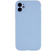 Чохол Silicone Case Full Camera Protective (AA) NO LOGO для Apple iPhone 12 (6.1") Блакитний / Lilac Blue