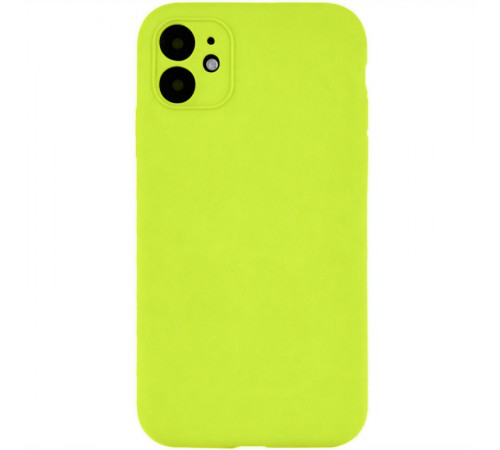 Чохол Silicone Case Full Camera Protective (AA) NO LOGO для Apple iPhone 12 (6.1") Кислотно-зелений / Acid Green Чохол Silicone Case Full Camera Protective (AA) NO LOGO для Apple iPhone 12 (6.1") Кислотно-зелений / Acid Green