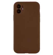 Чохол Silk Full Camera Protective (AA) NO LOGO для Apple iPhone 12 (6.1") Коричневий / Brown