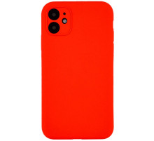 Чохол Silicone Case Full Camera Protective (AA) NO LOGO для Apple iPhone 12 (6.1") Червоний / Red