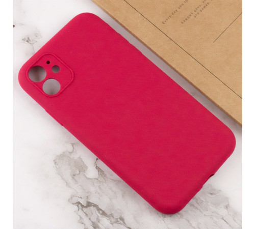 Чохол Silicone Case Full Camera Protective (AA) NO LOGO для Apple iPhone 12 (6.1") Червоний / Rose Red Чохол Silicone Case Full Camera Protective (AA) NO LOGO для Apple iPhone 12 (6.1") Червоний / Rose Red
