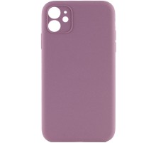 Чохол Silicone Case Full Camera Protective (AA) NO LOGO для Apple iPhone 12 (6.1") Ліловий / Lilac Pride