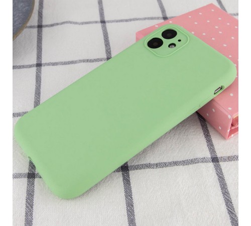 Чохол Silicone Case Full Camera Protective (AA) NO LOGO для Apple iPhone 12 (6.1") М'ятний / Mint Чохол Silicone Case Full Camera Protective (AA) NO LOGO для Apple iPhone 12 (6.1") М'ятний / Mint