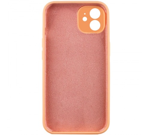 Чохол Silicone Case Full Camera Protective (AA) NO LOGO для Apple iPhone 12 (6.1") Помаранчевий / Cantaloupe