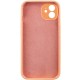 Чохол Silicone Case Full Camera Protective (AA) NO LOGO для Apple iPhone 12 (6.1") Помаранчевий / Cantaloupe