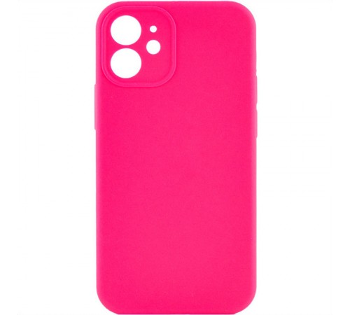 Чохол Silicone Case Full Camera Protective (AA) NO LOGO для Apple iPhone 12 (6.1") Рожевий / Barbie pink Чохол Silicone Case Full Camera Protective (AA) NO LOGO для Apple iPhone 12 (6.1") Рожевий / Barbie pink