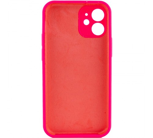 Чохол Silicone Case Full Camera Protective (AA) NO LOGO для Apple iPhone 12 (6.1") Рожевий / Barbie pink Чохол Silicone Case Full Camera Protective (AA) NO LOGO для Apple iPhone 12 (6.1") Рожевий / Barbie pink