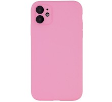 Чохол Silicone Case Full Camera Protective (AA) NO LOGO для Apple iPhone 12 (6.1") Рожевий / Light pink