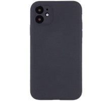 Чохол Silicone Case Full Camera Protective (AA) NO LOGO для Apple iPhone 12 (6.1") Сірий / Dark Gray