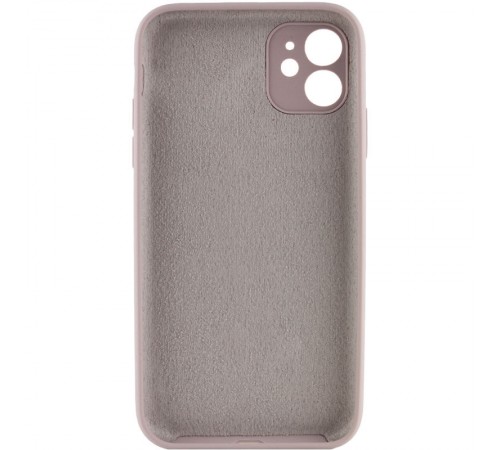 Чохол Silicone Case Full Camera Protective (AA) NO LOGO для Apple iPhone 12 (6.1") Сірий / Lavender
