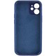 Чохол Silicone Case Full Camera Protective (AA) NO LOGO для Apple iPhone 12 (6.1") Синій / Deep navy