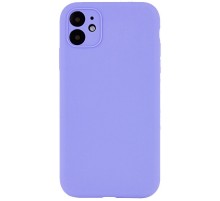 Чохол Silicone Case Full Camera Protective (AA) NO LOGO для Apple iPhone 12 (6.1") Бузковий / Dasheen