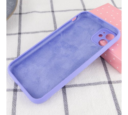 Чохол Silicone Case Full Camera Protective (AA) NO LOGO для Apple iPhone 12 (6.1") Бузковий / Dasheen Чохол Silicone Case Full Camera Protective (AA) NO LOGO для Apple iPhone 12 (6.1") Бузковий / Dasheen