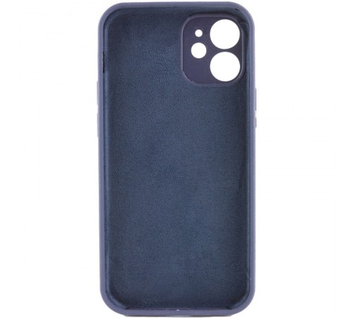 Чохол Silicone Case Full Camera Protective (AA) NO LOGO для Apple iPhone 12 (6.1") Темно-синій / Midnight blue Чохол Silicone Case Full Camera Protective (AA) NO LOGO для Apple iPhone 12 (6.1") Темно-синій / Midnight blue