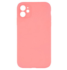 Чохол Silk Full Camera Protective (AA) NO LOGO для Apple iPhone 12 (6.1") Коралловый / Pink Orange